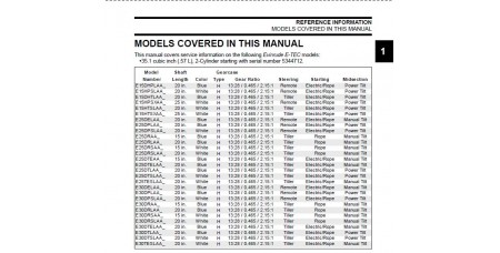 Service Manual 2013 Evinrude E-tec 15-25-30 Hp